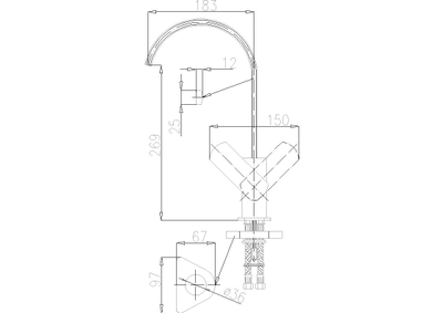 Rubinet kuzhine KFA Korund 4003-915-00, bronz, krom