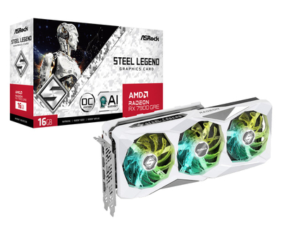 Kartelë grafike ASRock Radeon RX 7900 GRE Steel Legend OC 16GB GDDR6