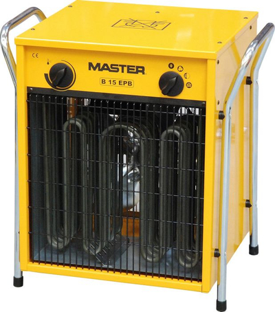 Ngrohës industrial Master B 15 EPB, me rrymë 15000W, i verdhë