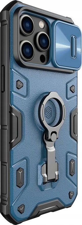 Mbrojtëse telefoni Nillkin CamShield Armor Pro MagSafe, për iPhone 14 Pro, kapak kamere, blu