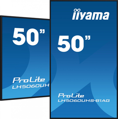 Monitor profesional iiyama ProLite LH5060UHS-B1AG, 50\", 4K UHD, Android 11, i zi