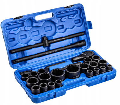 Set çelësa goditës Tir, 3/4", 26 copa, në kuti