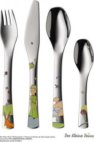 Set enësh për kalamaj WMF The Little Prince, 6 copa, çelik inox 18/10 Cromargan, me shumë ngjyra