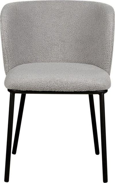 Set karrigesh ngrënieje Beliani Mina, boucle, 2 copë, gri