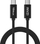 Kabllo USB C INVZI, USB 3.1, 2m, e zezë