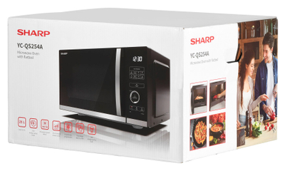 Furre me mikrovalë Sharp YC-QS254AE-B, 25L, 900W, e zezë