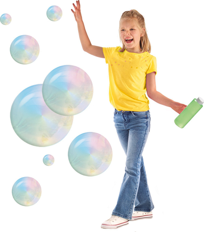 Set flluska t’mdhaja SES Creative Giant Mega Bubbles, shumëngjyrëshe