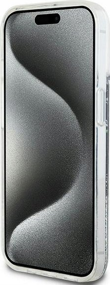 Mbulesë telefoni DKNY DKHCP15MLBNAEK, për iPhone 15 Plus 14 Plus 6.7", hardcase me glitter, e zezë