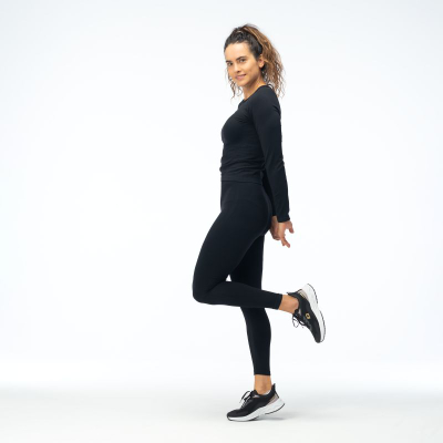 Хеланки за жени IQ Cross The Line ISMAE BOTTOM WMNS, најлон, црни