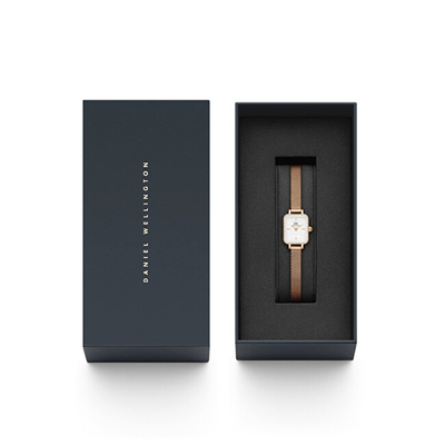 Orë dore për femra Daniel Wellington Quadro Mini, rozë/ artë
