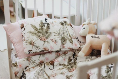 Set jorgan dhe jastëk Tropical Bamboo Bedding, bambu, anti alergjik, me print tropikal