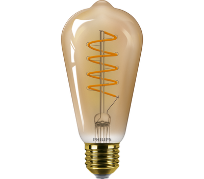 Llambë dekorative LED Philips Classic Gold ST64, 4W E27, 1800K, e artë