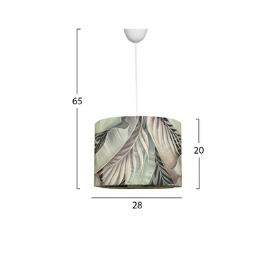 Llambë tavani metal+pëlhurë Ø28×65 cm (HM7361)