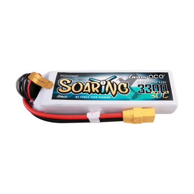 Bateri LiPo Gens Ace Soaring 4S, 3300mAh, 14.8V 30C, XT90