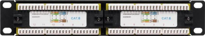 Panel i rrjetit NetRack 10" 12-Port Cat. 6 UTP (104-16)