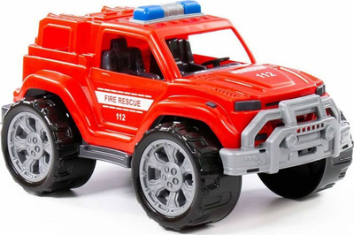 Makine lodër zjarrfikëse Polesie Legion Fire Jeep, 37 cm, plastike, e kuqe
