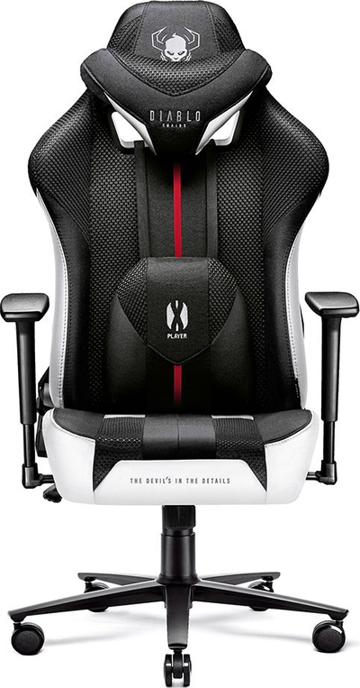 Diablo X-Player 2.0 Гејминг Стол, King Size, Бело-Црно