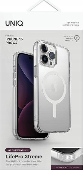 Kapak mbrojtës UNIQ LifePro Xtreme MagClick për iPhone 15 Pro Max, MagSafe, transparent mat
