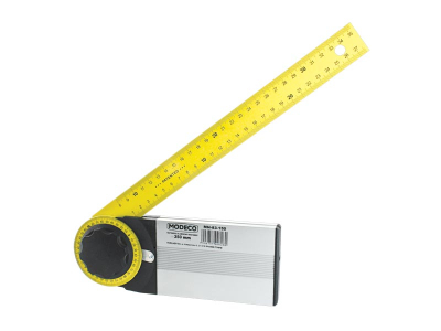 Аголомер алуминиум Modeco MN-83-150, прилагодлив, 350 mm, жолт