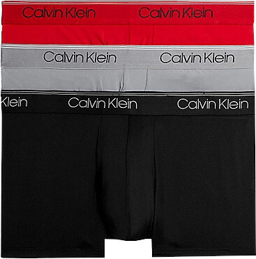 Mbathje për meshkuj Calvin Klein, të zeza/kuqe/hirta