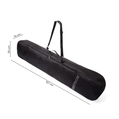 Çantë snowboard-i Meteor Hielo 17329, 170x34cm, poliester 600D, e zezë