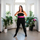 Set hula hoop fitness HMS HHW12 Plus Size me peshë, brez dobësimi BR163 Plus Size, vjollcë dhe i zi