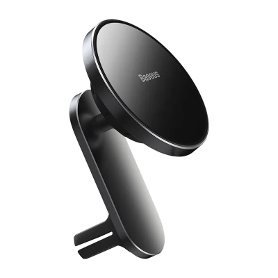 Mbajtës makine me karikues wireless Baseus WXJN-01, magnetik, 15W, i zi