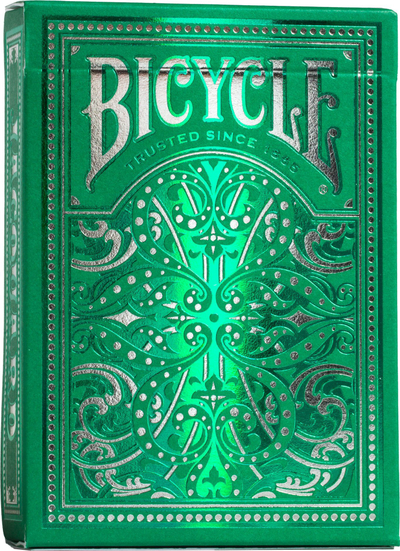 Lojë letra Bicycle Jacquard, 56 letra, dizajn jacquard, jeshile