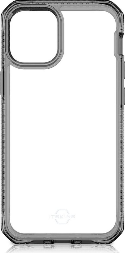 Mbulesë telefoni ITSkins Hybrid Clear për iPhone 12 Pro Max, mbrojtëse, transparente me kornizë të zezë