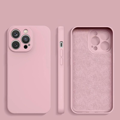 Mbulesë silikoni Hurtel për iPhone 14 Plus, rozë
