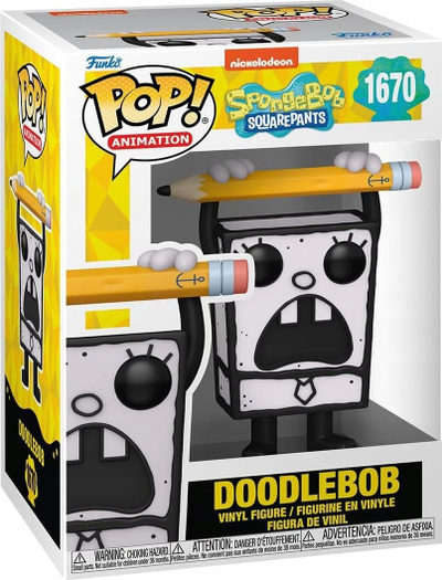 Figurë Funko Pop SpongeBob DoodleBob 1670, vinil, bardh e zi
