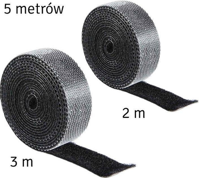 Shirit organizues kabllosh Velcro, 5 m, 2 cm, i zi
