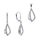 Set bizhuteri Brilio Silver Sparkling SET212W - vathë + varëse