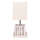 Lampë tavoline Twiggy HM4426, 50.5x16.5x40 cm, abazhure e bardhë, dru driftwood