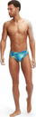 Rroba banje për burra Speedo Allover 7cm Digital Brief, Endurance+, të zeza me blu