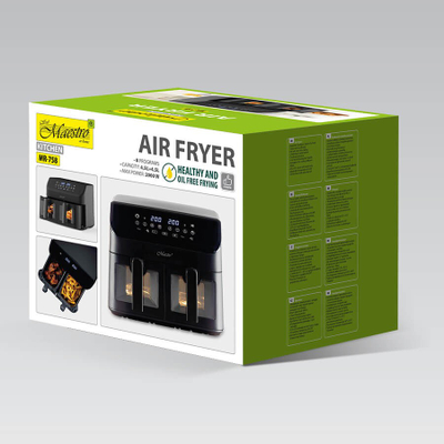 Fritezë me ajër Maestro MR-758, 4L, 1400W, e zezë