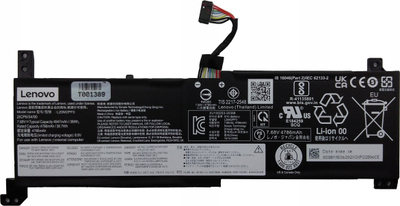 Bateri laptopi Lenovo L20M2PF0, 38Wh, 7.68V, e zezë
