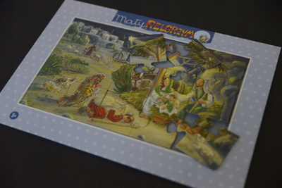 Puzzle Bernardinum Little Pilgrim Skena e Krishtlindjes, 15 pjesë, shumëngjyrësh