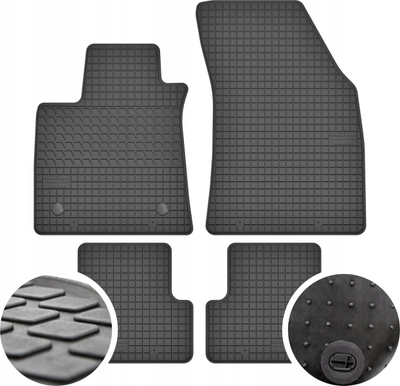 Tapeta gome Rubber për Renault Megane IV, set i veçum, antirrëshqitës, të zeza