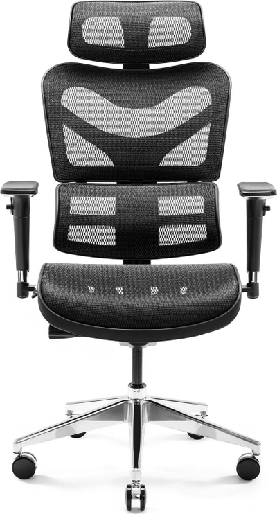 Karrige zyre Diablo Chairs V-Commander, ergonomike, rrjetë V-Mesh, e zezë