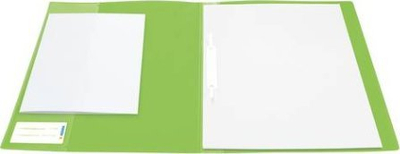 Dosje me kapëse Herma A4, PP transparente, set 3 copë, jeshile e çelët