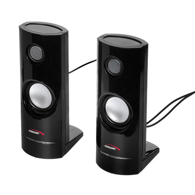 Altoparlantë kompjuteri Audiocore AC860, stereo, USB, të zinj