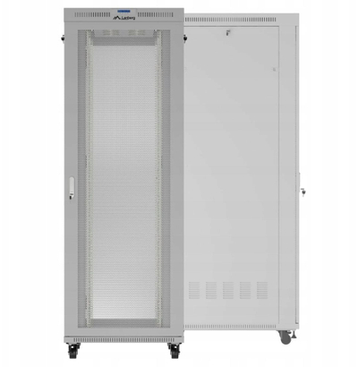 Kabinet rack Lanberg FF01, 47U, 800 x 1000 mm, me derë me xham
