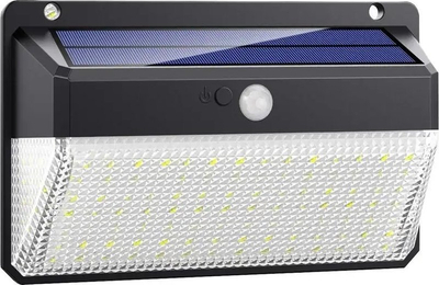 Dritë muri diellore Viking M108, LED 1000 lm, me sensor lëvizje, e zezë