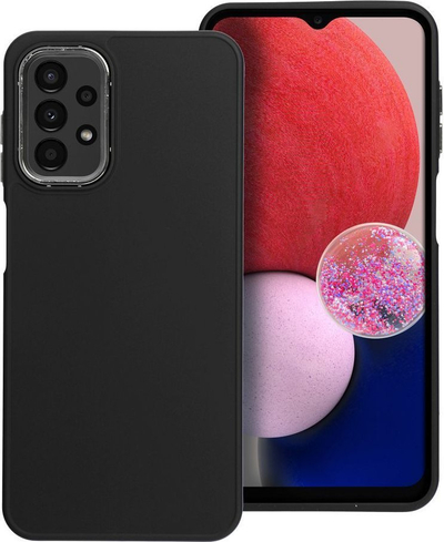 Këllëf telefoni Frame për Samsung Galaxy A04s, TPU, anë të përforcuara, mat, i zi