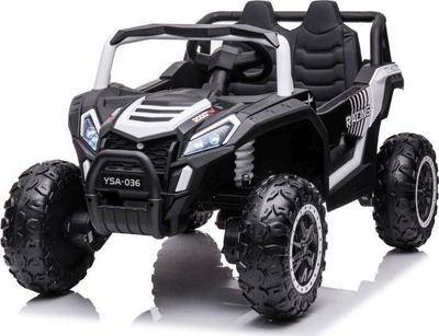Makina elektrike për kalamaj Lean Cars YSA036 4x4, bateri 12V, me pult për prindërit, e bardhë