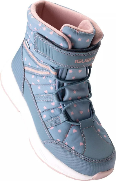Çizme bore për kalamoj Iguana Lomer Mid WP Jr, që s’i hyn uji, me fleece, blu