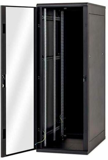 Kabinet dyshemeje Triton RMA-42-A88-BAX-N1, 42U, 800x800 mm, i zi