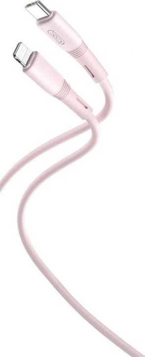 Kabllo karikimi XO NB-Q226A, USB Type-C në Lightning, 27W PD, 1m, rozë