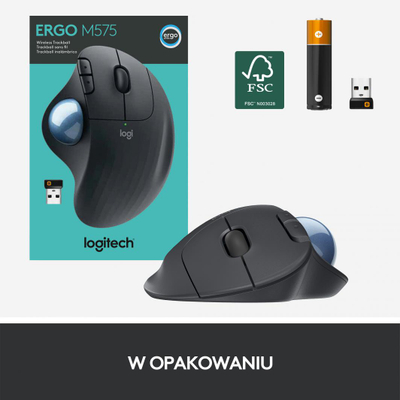 Maus Logitech ERGO M575 (910-005872), i zi